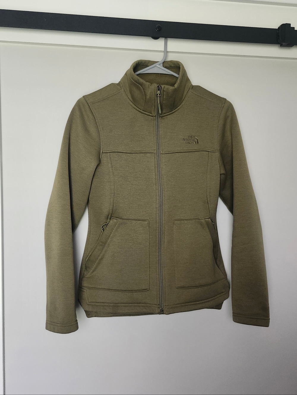 The North Face Olive Full-Zip Fleece Jacket Women's Size Small